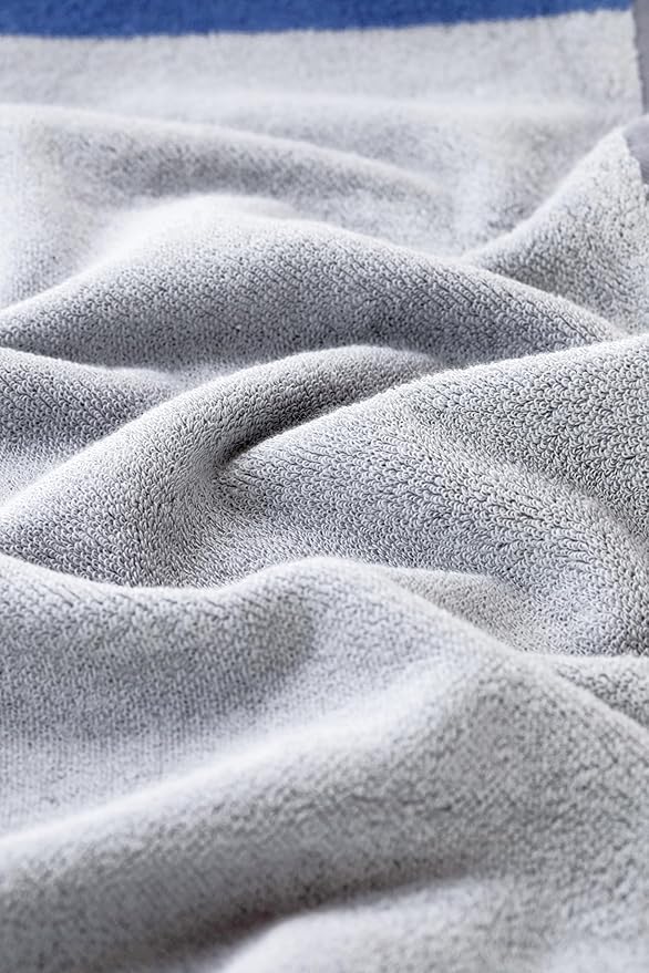 Hand Towels for Bathroom - 14x30 inches, Soft, 100% Cotton, Light-Weight, Light Grey, Set of 4