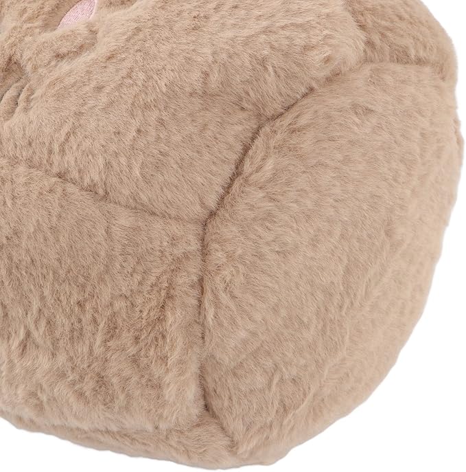 Spryflower Plush Easter Bunny Basket, Children Easter Basket, Cute Cartoon Long Ears Bunny Egg Basket, Soft Plush Easter Gift Bag for Kids, Perfect for Easter Egg Hunt and Family Gath (Coffee)