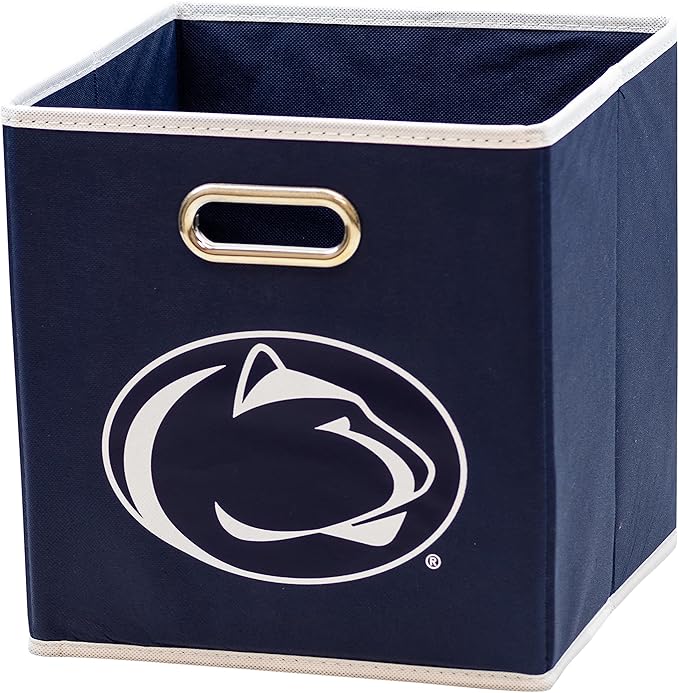 Franklin Sports NCAA College Team Fabric Storage Cubes Made to Fit Storage Bin Organizers