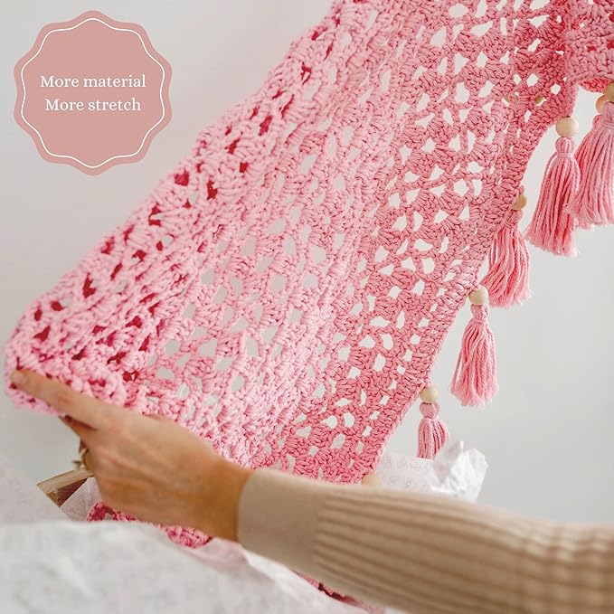 Macrame Toy Hammock for Stuffed Animals - Plushie Toy Hammock for Baby Girl Nursery Decor, Plush Hammock, Stuffy Hammock, Hanging Stuffed Animal Organizer, Sweet Pink