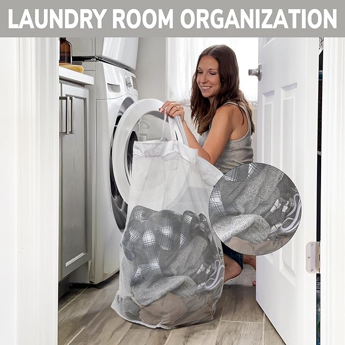 CHICVITA 2-Pack Laundry Hamper with Wheels, 75L Collapsible Laundry Basket with Removable Wash Bags, Pink Laundry Hamper for Corner Dorm, Rolling Laundry Basket on Wheels