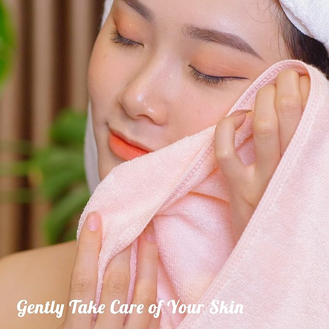 4 Pcs Light Brown Fingertip Towels for Bathroom - 11 x 18 Inches, Extra Absorbent and Soft Terry Towels for Sensitive Skin, Quick Dry