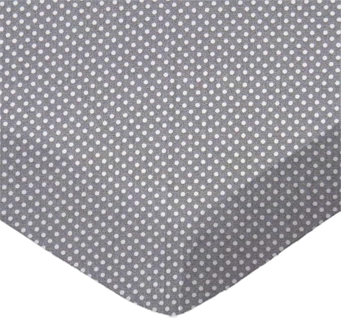 SheetWorld Baby Fitted Cradle Sheet 18 x 36 inches, 100% Cotton Woven Sheet, Unisex Boy Girl, Pindots Gray, Made in USA