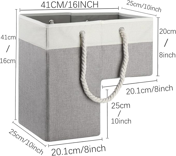 Stair Basket, 16 x 10 x 8 Inches Stair Basket for Stairs with Handle, Clothes Storage Bins, Foldable Staircase Storages Organizer, Versatile Sturdy Bag for Toys, Clothes, Books, Tools