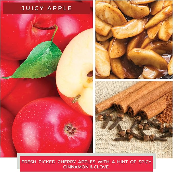 A Cheerful Giver - Juicy Apple Baby Scented Glass Jar Candle (6oz) with Lid & True to Life Fragrance Made in USA