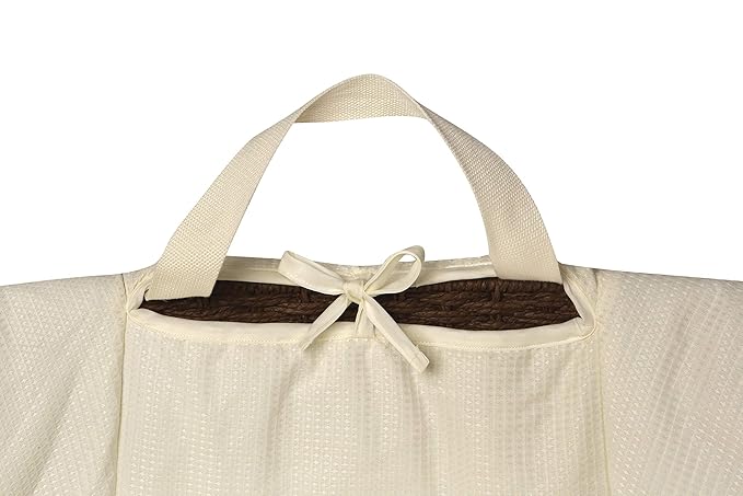 Badger Basket Woven Moses Changing Basket - Portable Baby Diaper Station with Pad, Liner, and Cover - Lightweight Newborn Changing Basket for Home or Travel - Espresso/Ecru