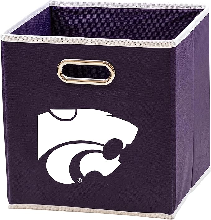 Franklin Sports NCAA College Team Fabric Storage Cubes Made to Fit Storage Bin Organizers