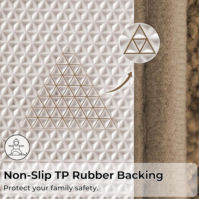 GRANNY SAYS Bathroom Rug Mat, Bath Mats for Bathroom Non-Slip, 24" x 36", Super Soft and Water Absorbent, Microfiber Bath Rugs, Machine Wash Dry, Large Bath Rugs for Floor, Champagne