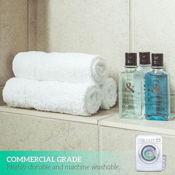 GREEN LIFESTYLE Washcloth 13x13 Scratch Free Texture Super Soft Highly Absorbent Ideal for Hotel, Restaurant, Bars, Automotive (Pack of 300)