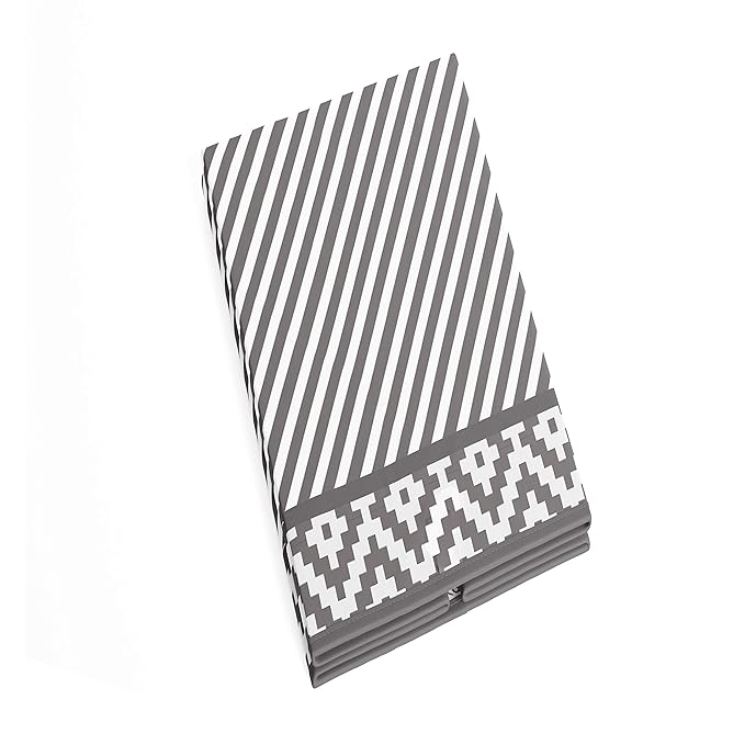 Bacati Love Grey Kids Storage (Hamper 14 x 14 x 19 inches)