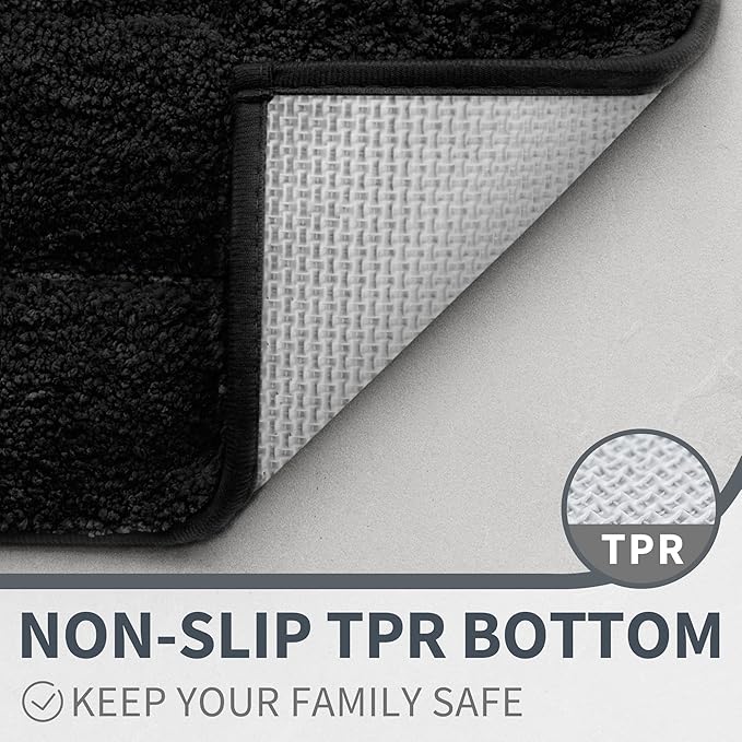 GRANNY SAYS Bathroom Rug Mat, Bath Mats for Bathroom Non-Slip, Super Soft and Water Absorbent, Microfiber Bath Rugs, Machine Wash Dry, Large Bath Rugs for Bath Floor, 36" x 24"