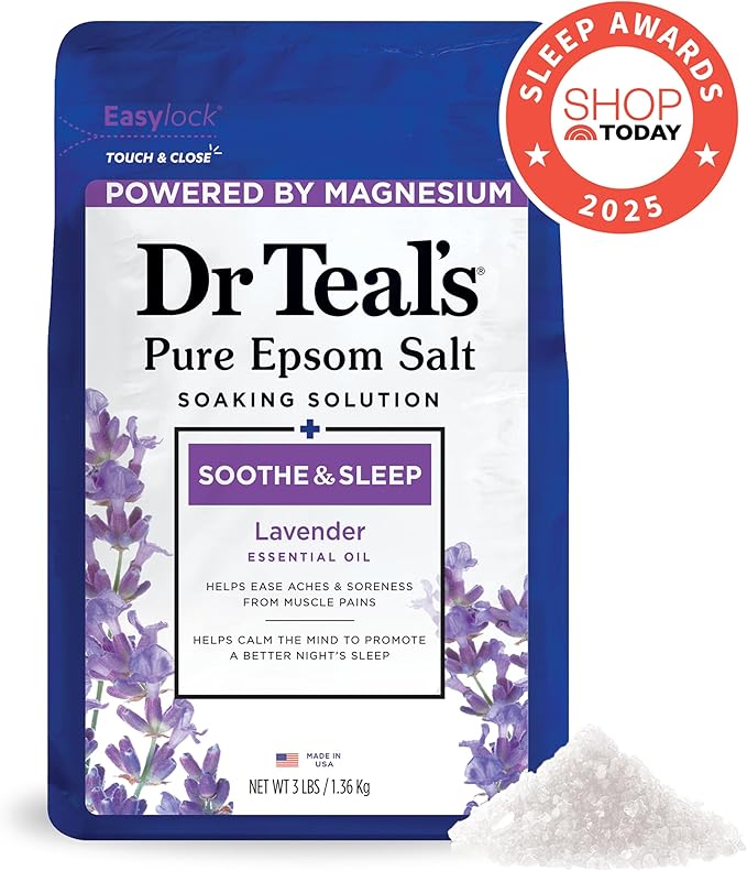 Dr Teal's Pure Epsom Salt, Lavender & Eucalyptus Duo Bundle, 3 lbs (Pack of 2)
