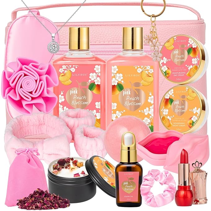 Valentines Day Gifts for Women -20Piece Luxury Bath and Body Gift Bath Gift Set for Women, Spa Gift Sets | Mothers Day, Christmas, Birthday, Anniversary, Holiday Gift for Her, Gifts for Mom