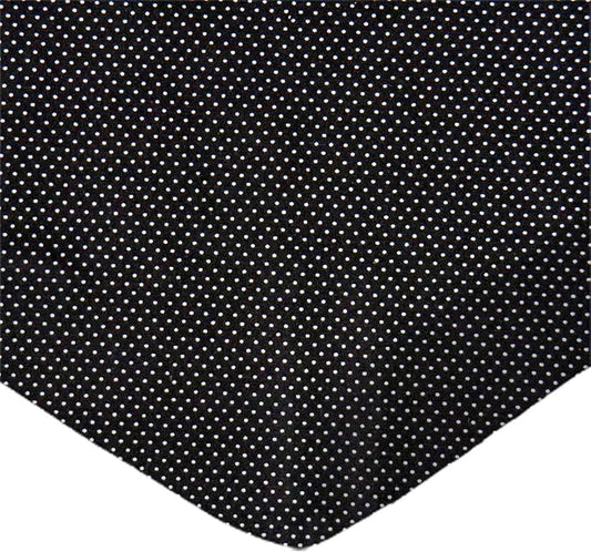 SheetWorld Baby Fitted Bassinet Sheet Fits Maxi COSI 20 x 32 inches, 100% Cotton Woven Sheet, Unisex Boy Girl, Pindots Black, Made in USA