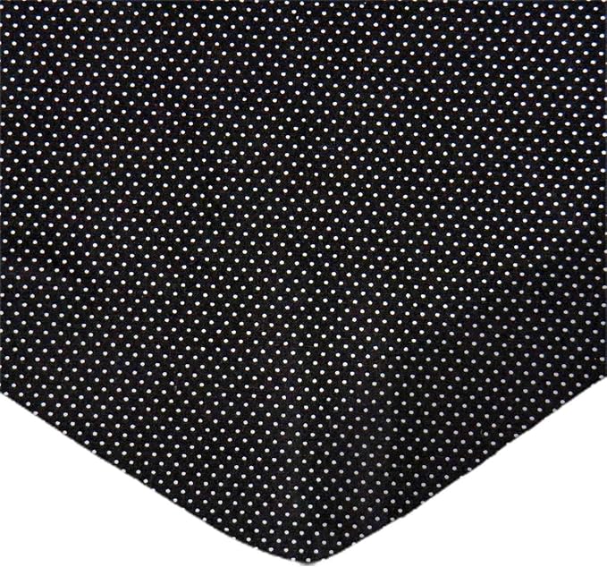 SheetWorld Baby Fitted Bassinet Sheet Fits Nuna Mixx 12 x 29 inches, 100% Cotton Woven Sheet, Unisex Boy Girl, Pindots Black, Made in USA