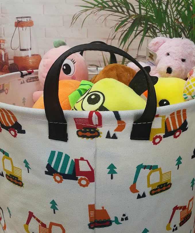 Round Laundry Basket Storage Bins Nursery Hamper Gift Baskets for Home,Office,Home Decor