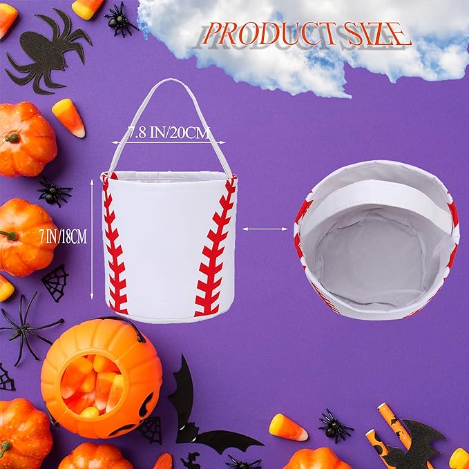 Halloween Candy Baskets Halloween Trick or Treat Bags Candy Buckets Footabll Gift Baskets Baseball