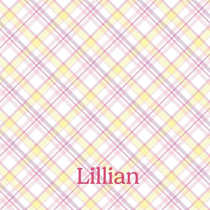 Let's Make Memories Personalized Easter Basket for Kids- For Boys - For Girls - Create Your Own - Fillable - Wicker - Easter Basket Stuffers - Small - Pink Fun Plaid