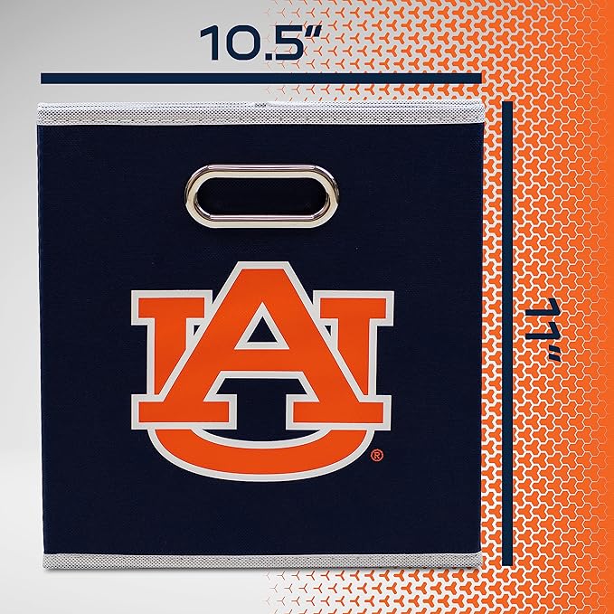Franklin Sports NCAA College Team Fabric Storage Cubes Made to Fit Storage Bin Organizers