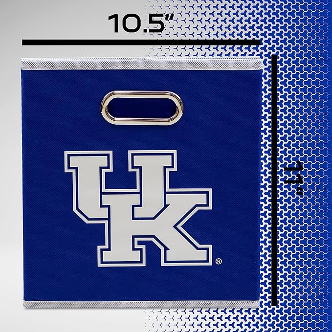 Franklin Sports NCAA College Team Fabric Storage Cubes Made to Fit Storage Bin Organizers