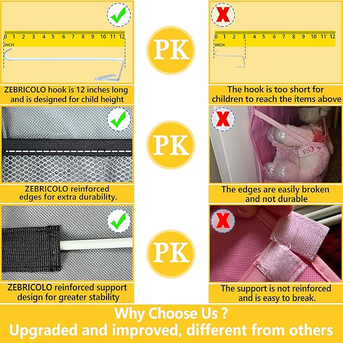 stuffed animal storage,The solution you have been looking for,stuff animal organizer,Holds a lot,toy storage,Way better than the ceiling hammocks,over the door,stuffy storage,Grey+Black