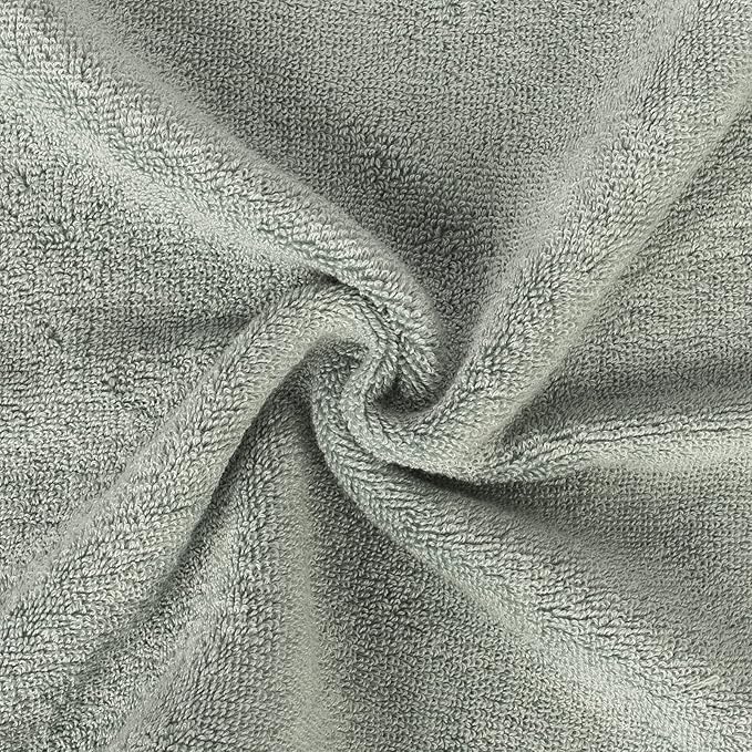 4 Pcs Blush Green Fingertip Towels for Bathroom - 11 x 18 Inches, Extra Absorbent and Soft Terry Towels for Sensitive Skin, Quick Dry