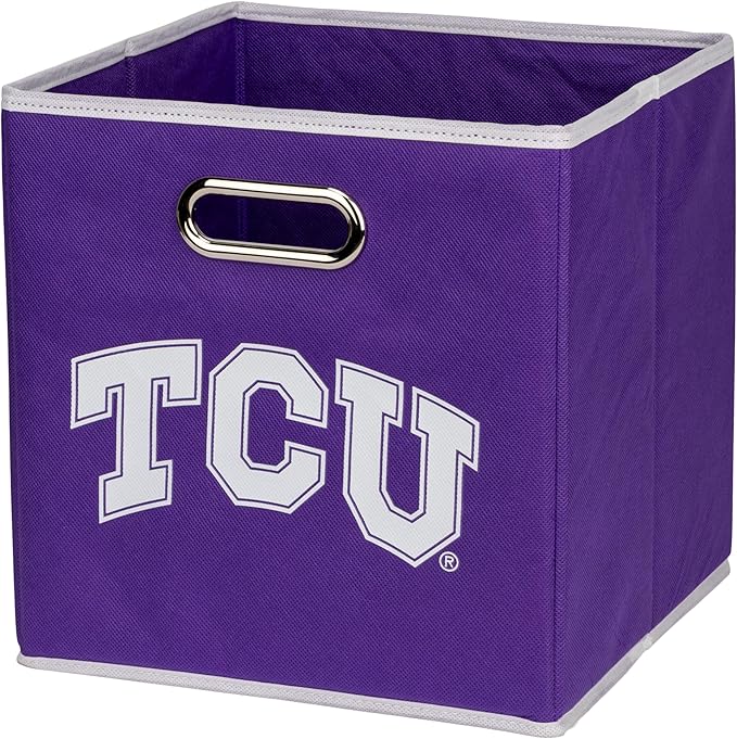 Franklin Sports NCAA College Team Fabric Storage Cubes Made to Fit Storage Bin Organizers
