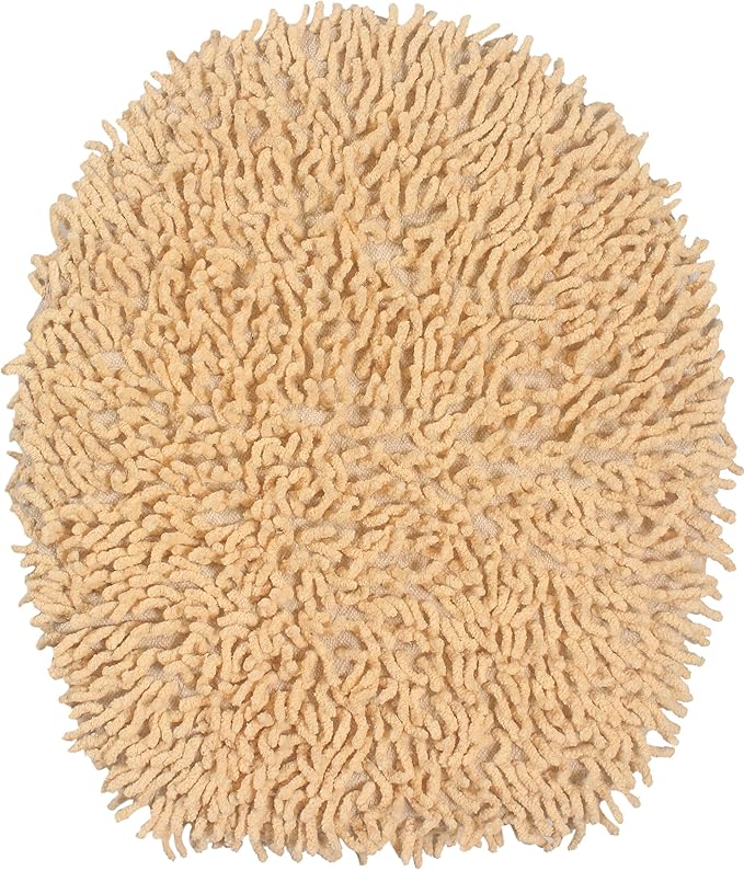 Home Weavers Fantasia Collection 100% Cotton Toilet Lid Cover, 18"x18" Yellow – Soft, Absorbent, Washable Bathroom Lid Cover, Non-Slip, Fits Standard & Elongated Toilet Lids