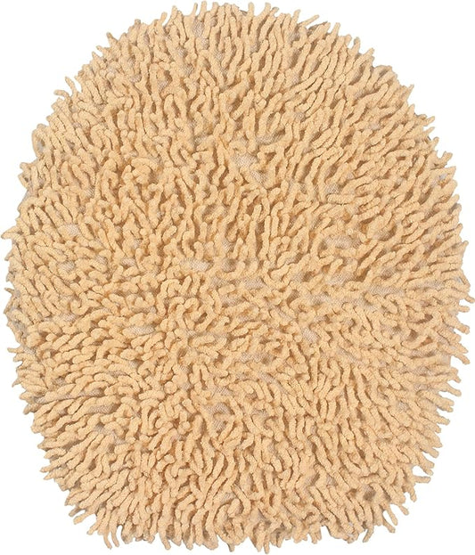Home Weavers Fantasia Collection 100% Cotton Toilet Lid Cover, 18"x18" Yellow – Soft, Absorbent, Washable Bathroom Lid Cover, Non-Slip, Fits Standard & Elongated Toilet Lids