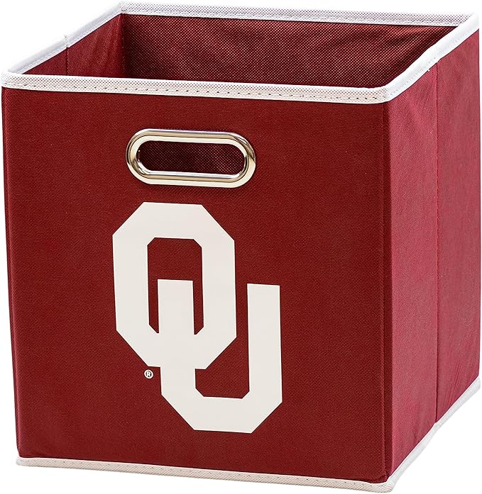 Franklin Sports NCAA College Team Fabric Storage Cubes Made to Fit Storage Bin Organizers