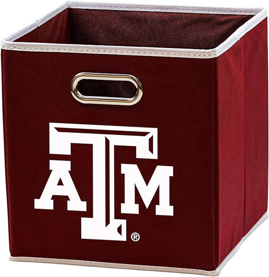 Franklin Sports NCAA College Team Fabric Storage Cubes Made to Fit Storage Bin Organizers