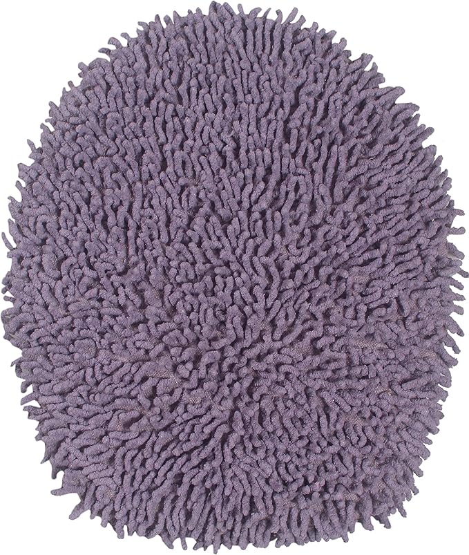 Home Weavers Fantasia Collection 100% Cotton Toilet Lid Cover, 18"x18" Purple – Soft, Absorbent, Washable Bathroom Lid Cover, Non-Slip, Fits Standard & Elongated Toilet Lids