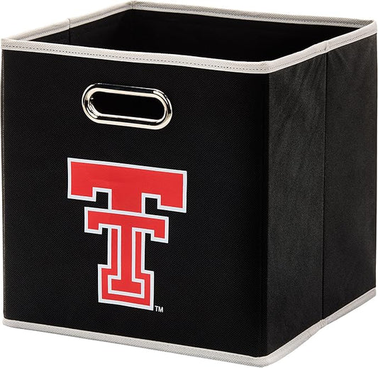 Franklin Sports NCAA College Team Fabric Storage Cubes Made to Fit Storage Bin Organizers