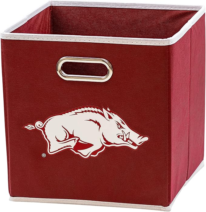 Franklin Sports NCAA College Team Fabric Storage Cubes Made to Fit Storage Bin Organizers