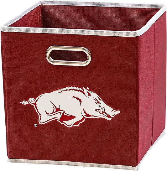 Franklin Sports NCAA College Team Fabric Storage Cubes Made to Fit Storage Bin Organizers