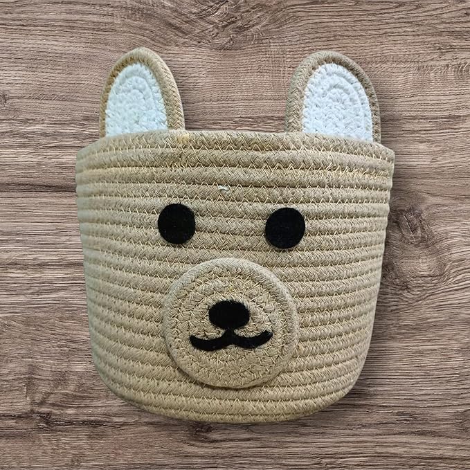 Natural Jute Storage Basket |EcoFriendly Round Shape Foldable Basket, Wedding Packing Organizer, Kids Crafts,Soft Toys Bag | Multipurpose Bag For living Bed room, office,kitchen