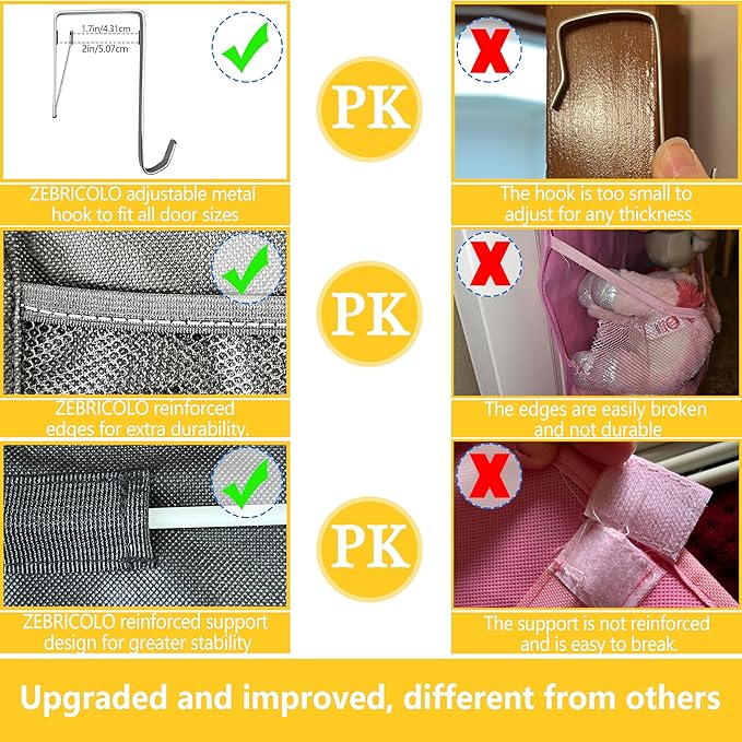 stuffed animal storage,The solution you have been looking for,stuff animal organizer,Holds a lot,toy storage,Way better than the ceiling hammocks,over the door,stuffy storage,Black
