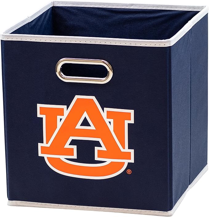 Franklin Sports NCAA College Team Fabric Storage Cubes Made to Fit Storage Bin Organizers