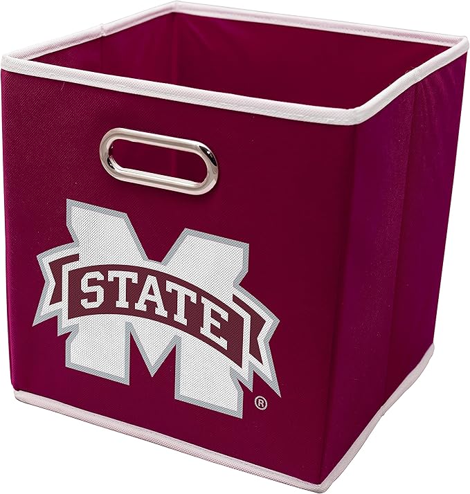 Franklin Sports NCAA College Team Fabric Storage Cubes Made to Fit Storage Bin Organizers