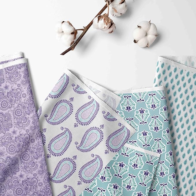 Bacati -Toy Chest Paisley Isabella Purple/Lilac/Aqua Girls
