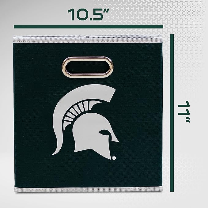 Franklin Sports NCAA College Team Fabric Storage Cubes Made to Fit Storage Bin Organizers