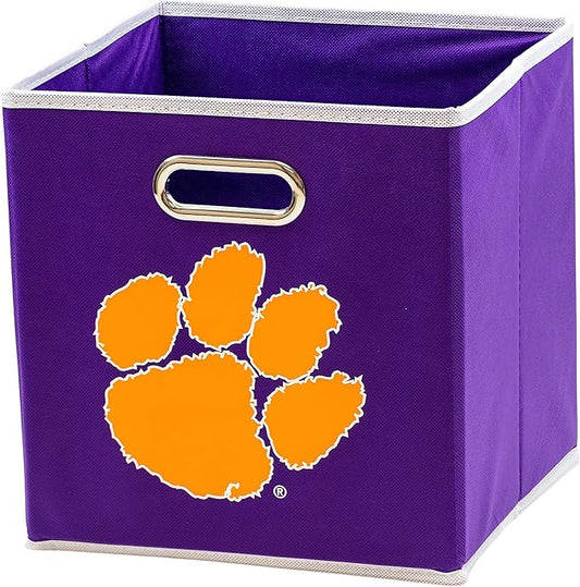 Franklin Sports NCAA College Team Fabric Storage Cubes Made to Fit Storage Bin Organizers